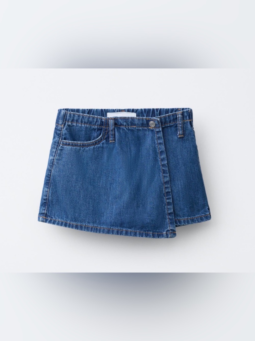 Zara Medium Blue Denim Mini Skirt
